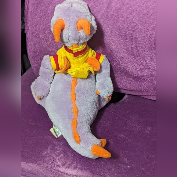 Vintage 1980s Disney Epcot Center Figment Dragon Plushie 10" - Picture 9 of 11